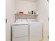 A functional laundry room featuring a standard washer and dryer, ready for your everyday laundry needs at 3986 Lochview Dr., Myrtle Beach, SC 29588