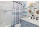 Stylish bathroom featuring a modern vanity, elegant fixtures, and relaxing beach-themed accents at 409 36Th Ave. N, North Myrtle Beach, SC 29582