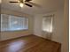 Bright bedroom with hardwood floors and large window at 412 Olive St., Georgetown, SC 29440