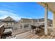 Relaxing covered patio with comfortable seating and ocean views at 436 E Third St., Ocean Isle Beach, NC 28469
