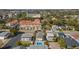 Amazing location: aerial view of a beautiful home featuring a sparkling pool in a vibrant neighborhood at 513 Hillside Dr. S, North Myrtle Beach, SC 29582