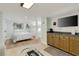 Living space features a bed and bunk beds on the side at 513 Hillside Dr. S, North Myrtle Beach, SC 29582