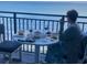 Oceanfront balcony with table set for relaxed dining and spectacular ocean view at 5523 North Ocean Blvd. # 2112, Myrtle Beach, SC 29577
