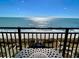 Gorgeous oceanfront view from condo balcony with horizon over sandy beach at 5523 North Ocean Blvd. # 2112, Myrtle Beach, SC 29577