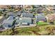 An aerial view of the property that backs up to a charming waterway at 633 White Oak Ln., North Myrtle Beach, SC 29582