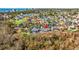 Scenic aerial view of the property and neighborhood with an ocean view in the background at 633 White Oak Ln., North Myrtle Beach, SC 29582