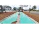 A pair of shuffleboard courts sits near a pool and picnic area at 6840 Blue Heron Blvd. # 108, Myrtle Beach, SC 29588