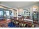 Formal dining room with hardwood floors and a view into the living room at 762 Wraggs Ferry Rd., Georgetown, SC 29440