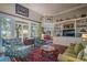 Cozy living room with lots of light, built in bookshelves, and comfortable seating at 762 Wraggs Ferry Rd., Georgetown, SC 29440