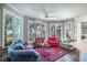 Bright sun room with walls of windows and comfortable seating, perfect for relaxing at 762 Wraggs Ferry Rd., Georgetown, SC 29440