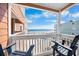 Balcony with beach view at 900 N Waccamaw Dr. # 203, Garden City Beach, SC 29576