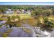 Aerial view of a community river walk surrounded by marshy land at 9100 Sw Fountain St., Calabash, NC 28467