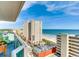 Enjoy panoramic ocean views from the balcony of this high-rise condo at 1706 S Ocean Blvd. # 1001, North Myrtle Beach, SC 29582