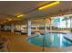 Inviting indoor pool area with various pool sections for different activities and relaxation at 1706 S Ocean Blvd. # 1001, North Myrtle Beach, SC 29582