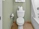 Bathroom toilet with neatly folded towels on top and a roll of toilet paper ready for use at 1706 S Ocean Blvd. # 1001, North Myrtle Beach, SC 29582