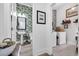 View of rooms, includes a half bathroom with green patterned wallpaper and laundry room at 2005 Silver Island Way, Murrells Inlet, SC 29576