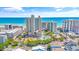Beautiful aerial view of a beachside condo resort with ocean views, pools, and easy beach access at 201 74Th Ave. N # 703, Myrtle Beach, SC 29572