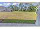 Expansive backyard view, featuring well-maintained lawn and view of neighboring home at 205 Kinross Ct., Little River, SC 29566