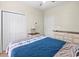 Comfortable bedroom with closet and a ceiling fan to keep cool during the summer at 220 Portsmith Dr. # 2, Myrtle Beach, SC 29588