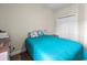 Inviting bedroom with a big closet offering plenty of storage for your wardrobe at 220 Portsmith Dr. # 2, Myrtle Beach, SC 29588