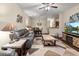 Open-concept living room with dining space, comfortable seating, and stylish decor at 220 Portsmith Dr. # 2, Myrtle Beach, SC 29588