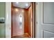 A residential elevator featuring wood paneling, recessed lighting, and a mirrored panel at 232 Wahee Pl., Conway, SC 29527