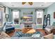 Comfortable living room with wood floors and large windows for natural light at 3 Half Shell Ct., Pawleys Island, SC 29585