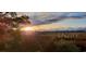 Beautiful marsh view at sunset, framed by trees and the silhouettes of neighboring homes at 3 Half Shell Ct., Pawleys Island, SC 29585