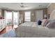 Comfortable bedroom with access to the balcony, nautical decorations and bright, natural light at 300 Shorehaven Dr. # W-3, North Myrtle Beach, SC 29582