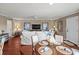 Relaxing living room with hardwood floors, ceiling fan, and an open concept design at 300 Shorehaven Dr. # W-3, North Myrtle Beach, SC 29582