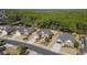Aerial view of homes, lawns and landscaping in a wooded community at 3120 Bayhaven Dr., Myrtle Beach, SC 29579