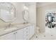 Spacious bathroom features double sinks, marble counters, and a walk-in closet at 3120 Bayhaven Dr., Myrtle Beach, SC 29579