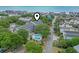 Aerial view of property with pool and surrounding community at 310 5Th Ave. N # 206, Surfside Beach, SC 29575