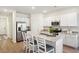 Modern kitchen with stainless steel appliances, white cabinets, and granite countertops at 312 Brackish Dr. # 312, Myrtle Beach, SC 29588