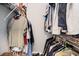 Walk-in closet features ample storage with shelving units and clothing racks for organization at 4503 W Harbour Ct. # S-6, Little River, SC 29566