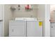 Laundry room with front loading washer and dryer units at 500 Willow Greens Dr. # 500-G, Conway, SC 29526