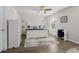 Bright and airy bedroom with ceiling fan, natural light and matching furniture set at 55 Porch Ln., Pawleys Island, SC 29585