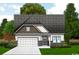 Charming single-story home with a gray roof, attached garage, and beautifully landscaped front yard at 586 Honeyhill Loop, Conway, SC 29526