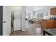 Open-concept living space showcases a cozy living room and an adjacent kitchen area at 6001 - 8008 S Kings Hwy., Myrtle Beach, SC 29575