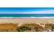 Expansive beach with dunes and people enjoying the sun and surf at 6900 N Ocean Blvd. # 513, Myrtle Beach, SC 29572