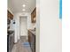 Galley kitchen with stainless steel appliances and ample cabinet space at 9661 Shore Dr. # B-22, Myrtle Beach, SC 29572