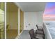 Condo balcony featuring ocean views and outdoor seating at 107 Ocean Blvd. S # 1707, Myrtle Beach, SC 29577