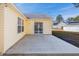 Backyard features a concrete patio at 1108 Patricia Ct., Conway, SC 29526