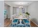 Cozy dining room featuring a table set for six, with a view of the outdoor scenery at 1108 Patricia Ct., Conway, SC 29526