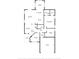 Layout of home including primary bedroom, bedrooms, living spaces, and garage at 1108 Patricia Ct., Conway, SC 29526