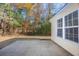 Back patio area with mature trees at 1108 Patricia Ct., Conway, SC 29526