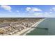 Coastal living at its finest: Aerial view of beachside homes close to both the ocean and inter-coastal waterway at 132 Garden City Retreat Dr., Murrells Inlet, SC 29576