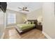 Bedroom with a bed frame and coordinated decor offers a relaxing space at 132 Garden City Retreat Dr., Murrells Inlet, SC 29576