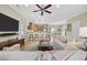 Bright, open-concept living space featuring a breakfast bar, kitchen, and large sofas at 132 Garden City Retreat Dr., Murrells Inlet, SC 29576