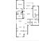 Detailed floor plan showcasing the layout of bedrooms, bathrooms, living spaces, and kitchen at 1412 Rainsbrook Ct., Conway, SC 29526